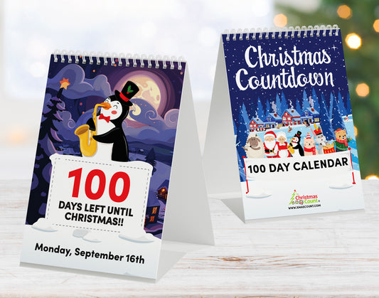 100 Day Christmas Countdown Official Calendar 2024