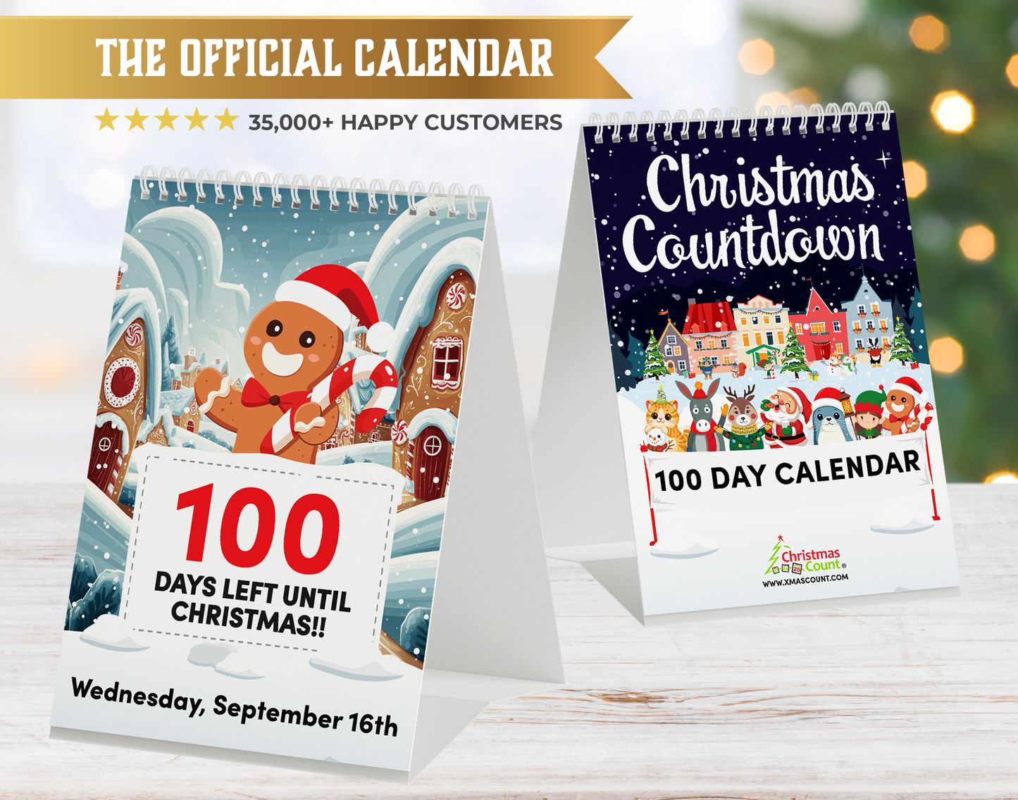 100 Day Christmas Countdown Official Calendar 2025
