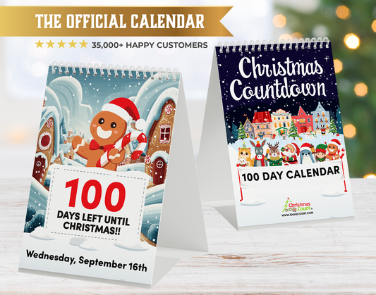 100 Day Christmas Countdown Official Calendar 2025