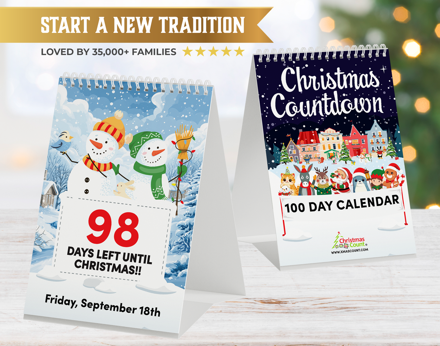 100 Day Christmas Countdown Official Calendar 2025